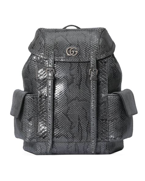 gucci python crossbody|Gucci Python backpack with Double G.